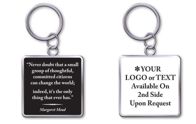 Keychain With Quote"Change The World"